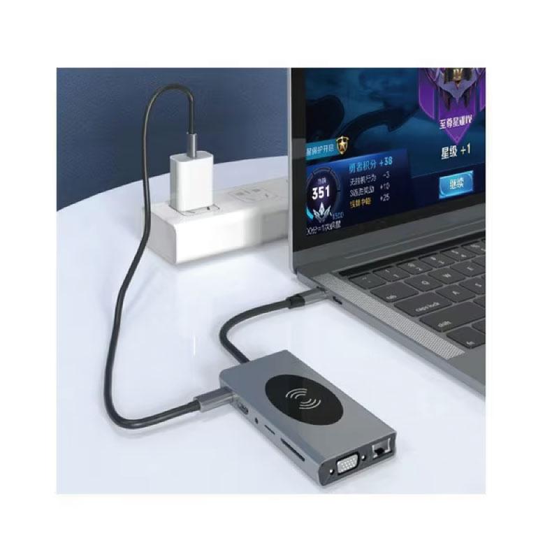 ロイヤルモンスター Royal Monster マルチドッキングハブステーション ワイヤレス充電器 RM-2204の画像