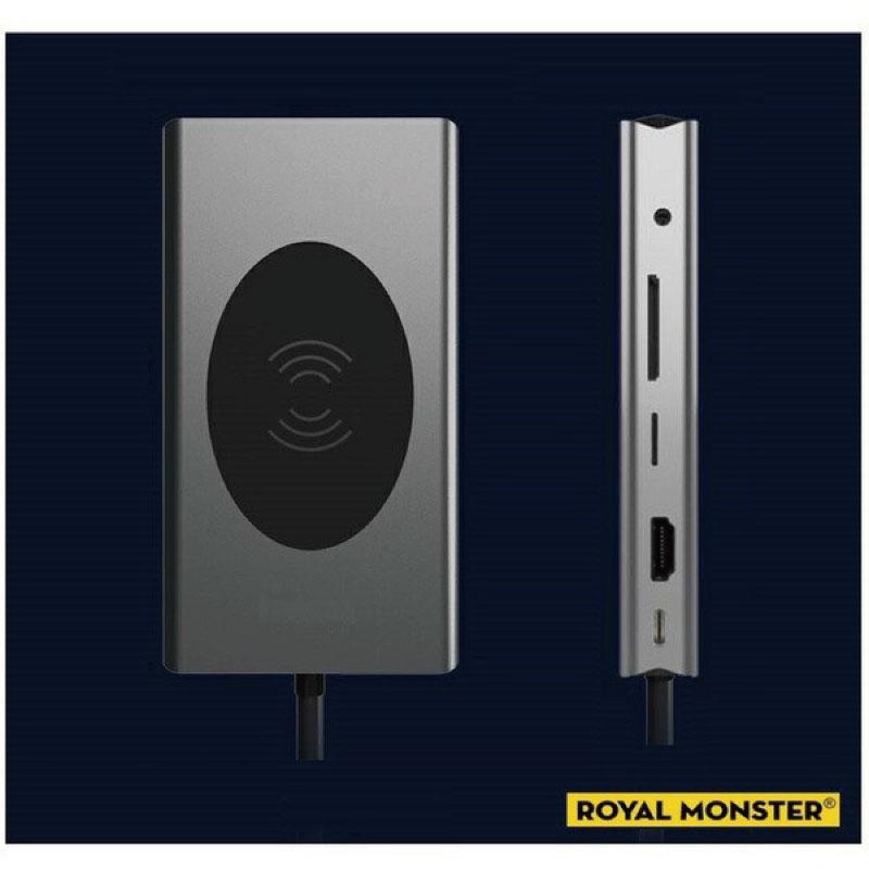 ロイヤルモンスター Royal Monster マルチドッキングハブステーション ワイヤレス充電器 RM-2204の画像