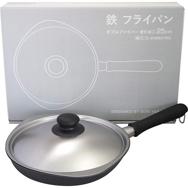 柳宗理 日本製 鉄フライパン 25cm 【ダブルファイバーライン窒化加工