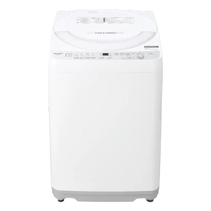 SHARP シャープ ES-GE7J 全自動洗濯機 7kg 穴なし槽 シルバー 縦型 高濃度洗浄 ドルフィンパル SHARP（シャープ） ES-GE7J 全自動洗濯機 7kg 穴なし槽 シルバー 縦型