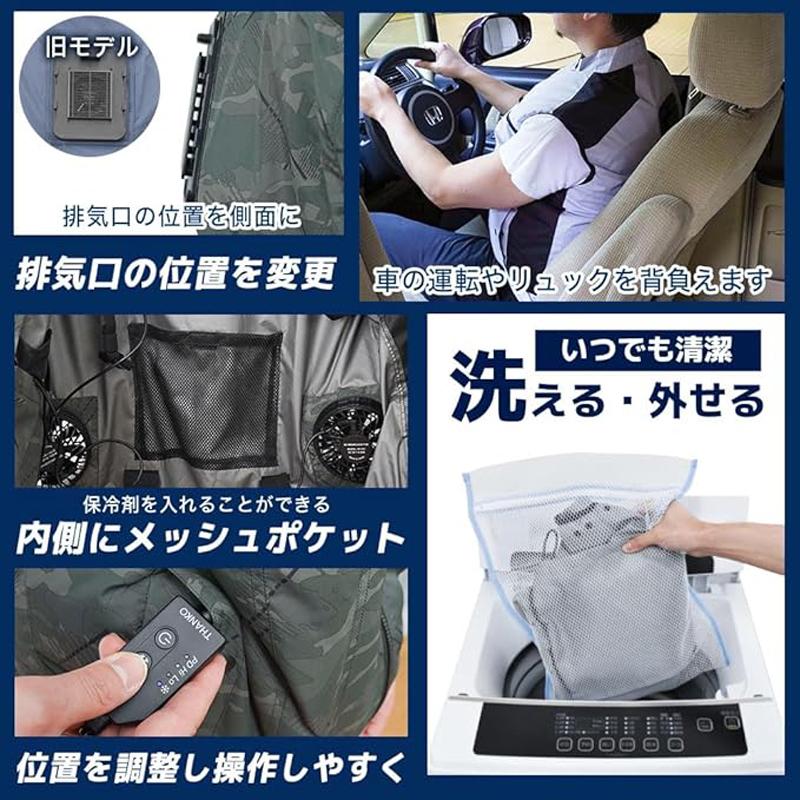 THANKO 開梱済 使用済 サンコー ファン付き 冷蔵服4 ベスト 本体のみ