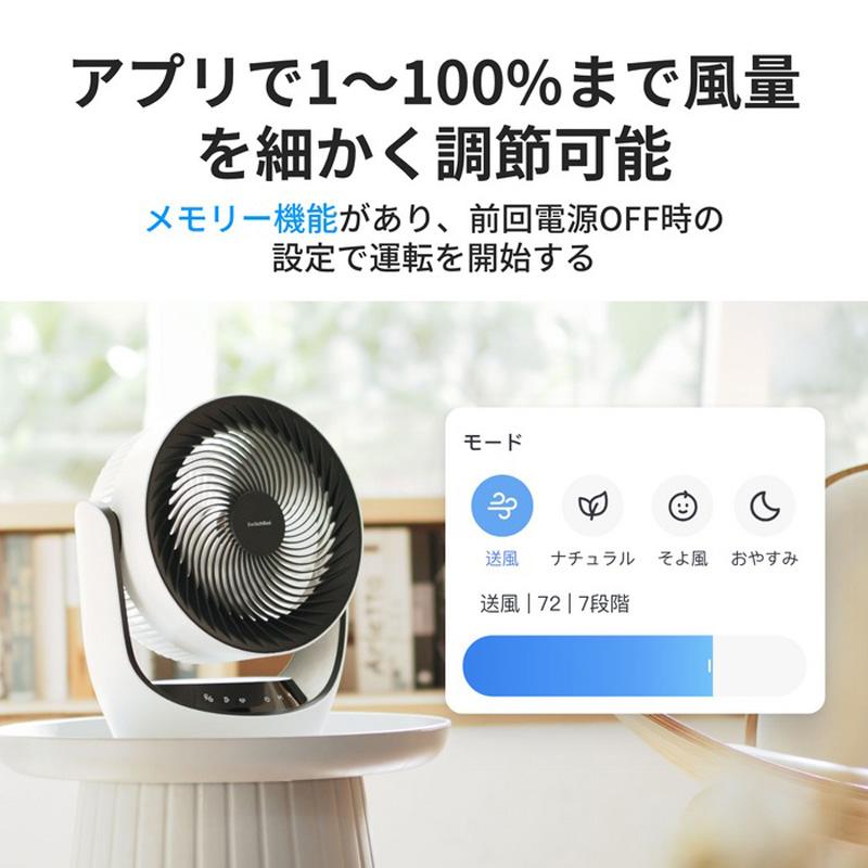 SwitchBot（スイッチボット） スマートサーキュレーター 節電 W3800510