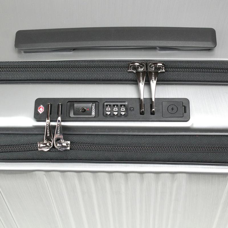 バーマス BM インターシティ フロントオープン56c シルバー 53L 静音キャスター 6052122_9