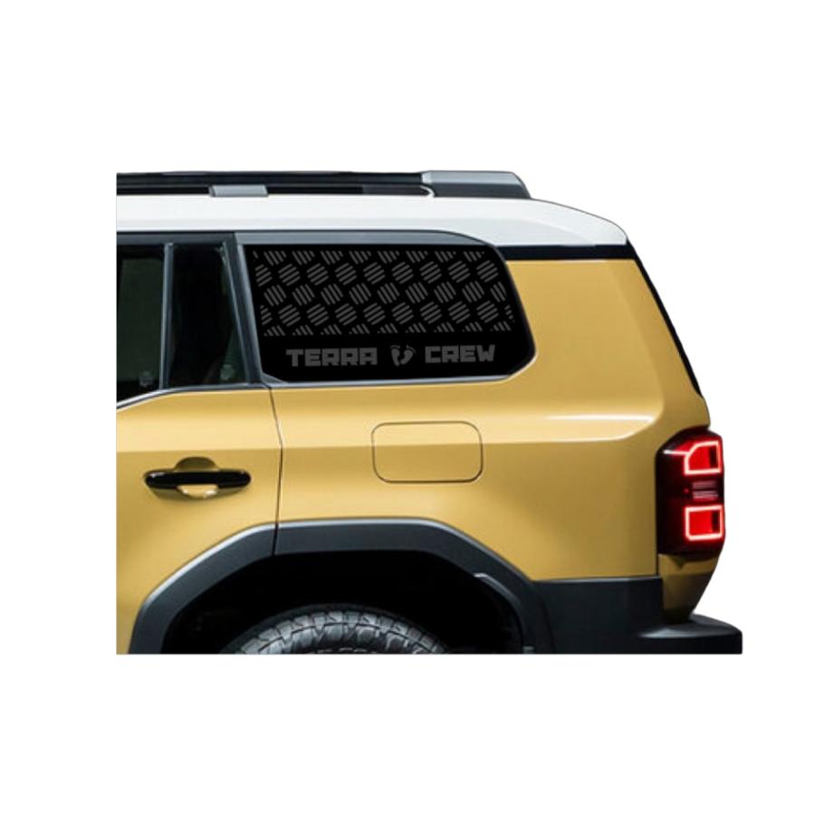 TERRA CREW ランドクルーザー250用 クォーターガラスデカール ランクル