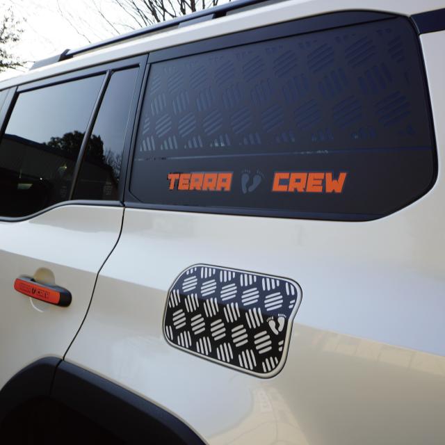 ランドクルーザー250 GDJ250W TRJ250W クォーターガラス　左 TERRA CREW ランドクルーザー250用 クォーターガラスデカール ランクル