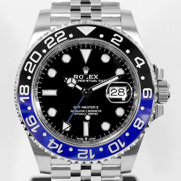 ROLEX(ロレックス) 腕時計美品  GMTマスター2 126710BLNR メンズ SS/13コマ（フルコマ）/オイスターブレス/ランダムルーレット/バットマン 黒 GMTマスターII ROLEX ロレックス GMTマスター2 126710BLNR ランダム 黒