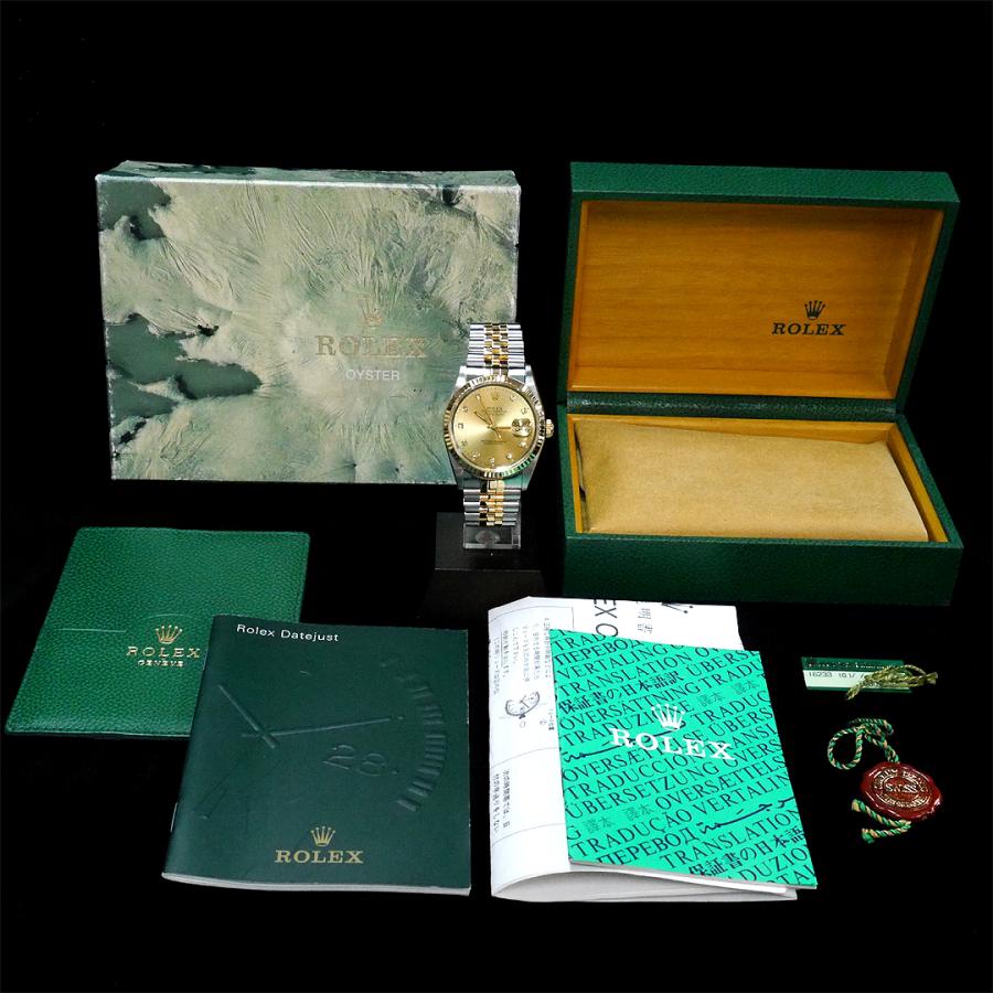 ROLEX DATEJUST デイトジャスト内外箱美品付属品セット デイトジャスト 【値下げ交渉可!!】【箱/取説/タグ/フルコマ】ROLEX