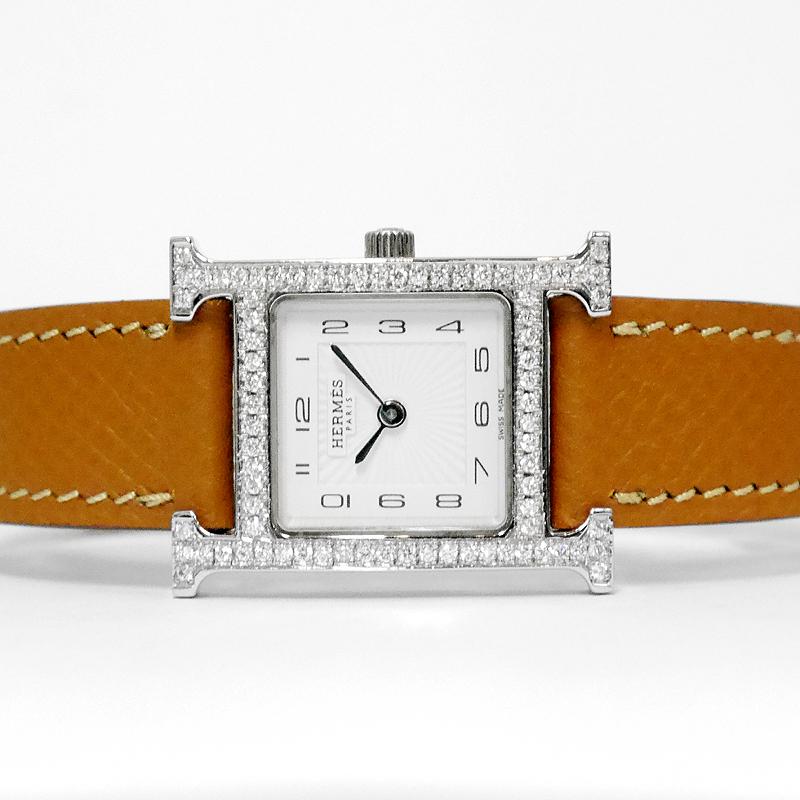 HERMES（エルメス） 【付属完備 / 新品レザーベルト】HERMES Hウォッチ