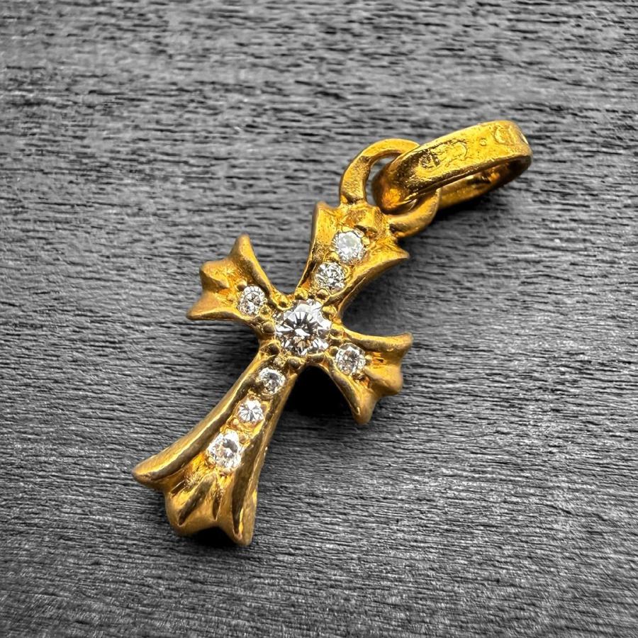 CHROME HEARTS（クロムハーツ） 22K ベビーファットクロス パヴェ