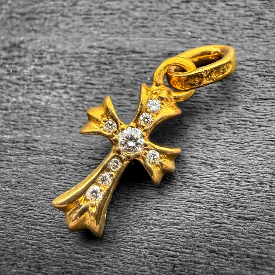 CHROME HEARTS（クロムハーツ） 22K ベイビー ファットクロス パヴェ