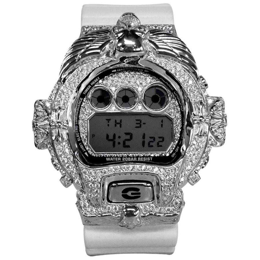 CASIO G-SHOCK カスタム　腕時計　DW-6900MR G-SHOCK G-SHOCKカスタム DW6900MR クロムスカルカスタムWG 防水
