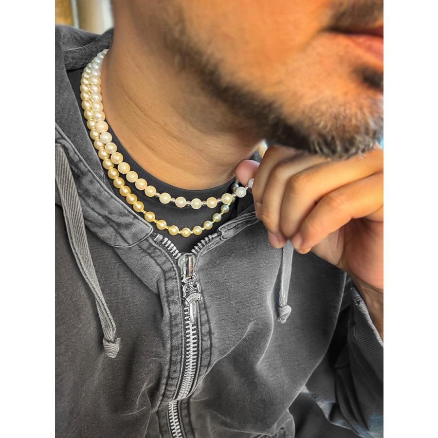 G-BALLER / ジーボーラー】 アコヤ真珠 ネックレス K18 イエロー  