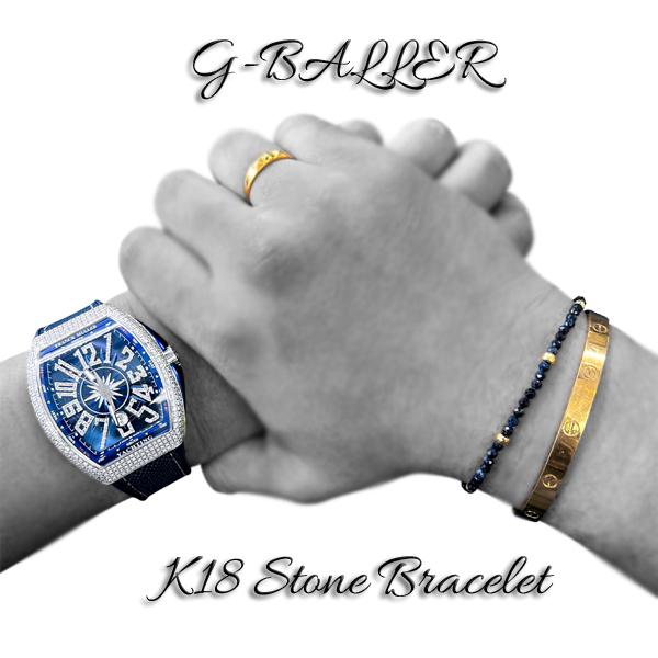 G-BALLER / ジーボーラー】K18 ブルーサファイア ビーズ G-BALLER / ジーボーラー】K18 ブルーサファイア ビーズ