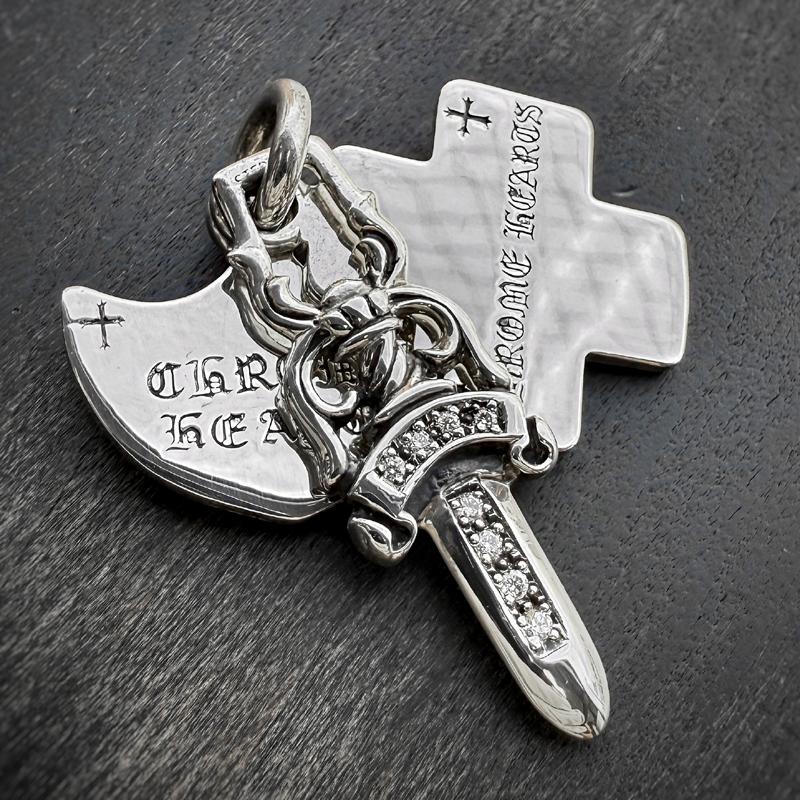 CHROME HEARTS クロムハーツ スリートリンケッツ ネックレス