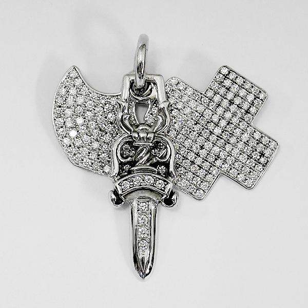 クロムハーツChrome Hearts 3トリンケッツ(sv) CHROME HEARTS クロムハーツ スリートリンケッツ パヴェ