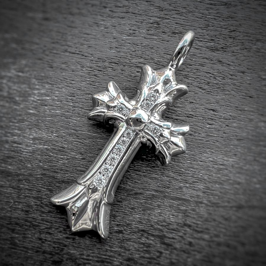 Chrome Hearts クロス ダイヤモンド ペンダント CHROME HEARTS（クロムハーツ） 【インボイス / CHレザーポーチ付