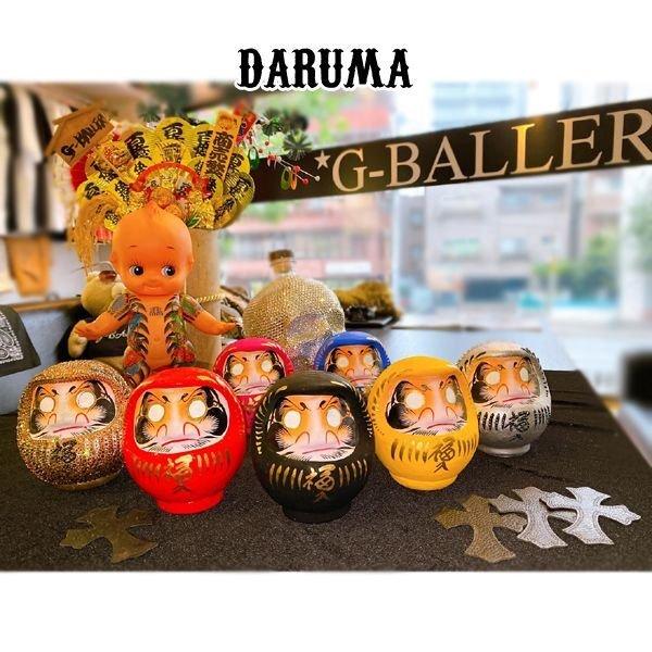#DA01 反逆のダルマ(自画像) スワロフスキー ダルマ ヒョウ柄 レオパード 豹 おしゃれ 高崎
