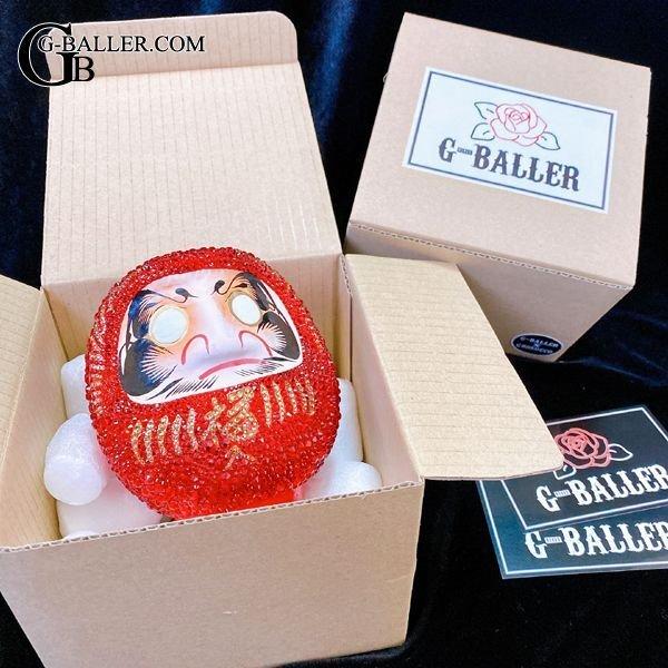 G-BALLER / ジーボーラー】おしゃれ だるま 赤 レッド 金 ライン