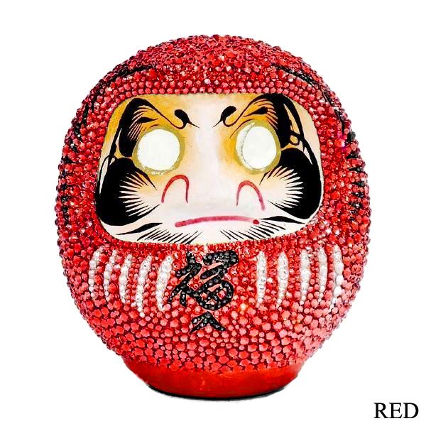 スワロフスキー ダルマ 銀 シルバー エンマーク おしゃれ 高崎だるま