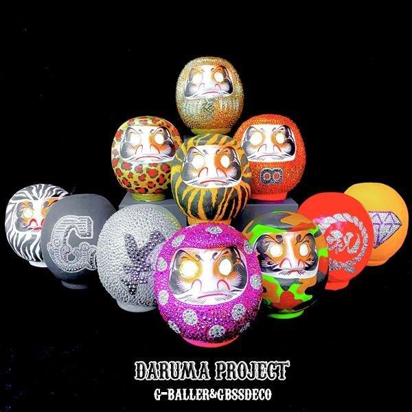 スワロフスキー ダルマ アニマル柄 ゼブラ おしゃれ 高崎だるま 全面