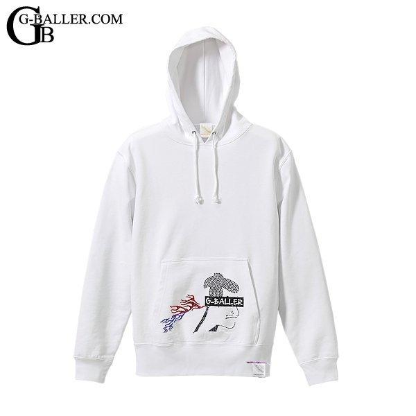 G-BALLER ジーボーラー 葛飾北斎 スワロフスキー フードパーカー 歌舞  