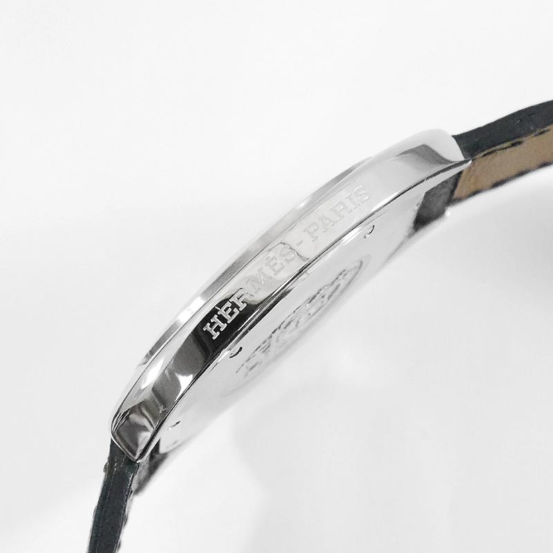 HERMES 【純正BOX】HERMES エルメス エスパス ES1.710 黒文字盤