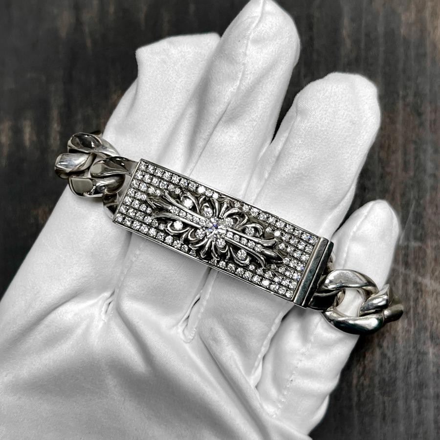 あ*え様 CHROME HEARTS フローラルIDブレスレット CHROME HEARTS（クロムハーツ） 【超希少 / 純正レザーポーチ付