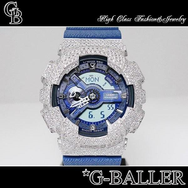 CASIO G-SHOCK GA-110DC デニム柄 腕時計 本体 G-SHOCK G-SHOCKカスタム デニム GA110DC G-BALLER正規品 保証付