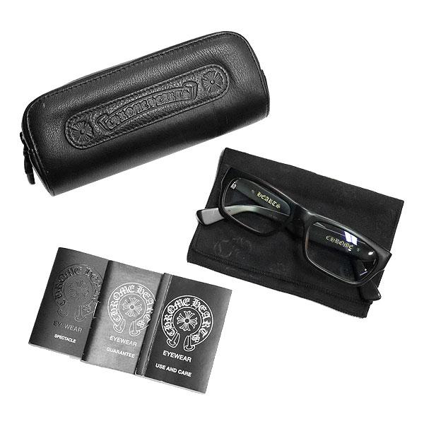 【国内正規/激レア/付属完備/国内在庫無】クロムハーツ ダガー アイウェア 眼鏡 INFLATABLE DATE-A MBK マットブラック 純正 度無しレンズの画像