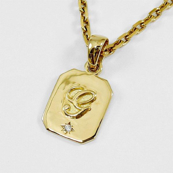 G-BALLER / ジーボーラー】K18 イニシャル チャーム ペンダント