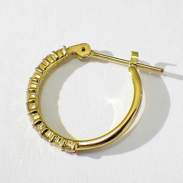 k18イエローゴルドダイヤモンドピアス(0.15/0.15ct) キャッチ