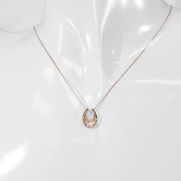 18K ダイヤモンド レディース ベネチアン ネックレス ホースシュー