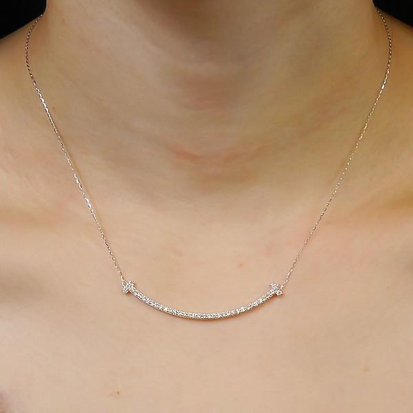 18K WG ダイヤモンドネックレス