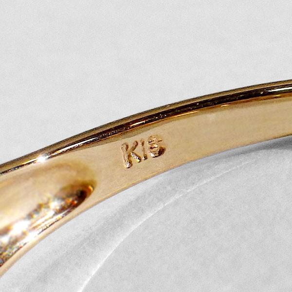 K18 ダイヤリング ピンクゴールド レディース メンズ 18K 天然