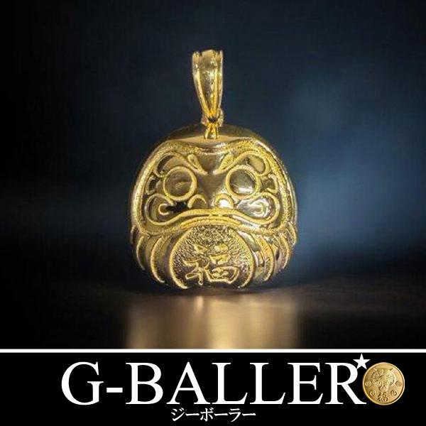G-BALLER / ジーボーラー】K18 達磨 ペンダント トップ 18金 だるま