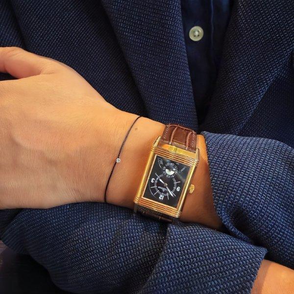 18金 天然ダイヤモンド コードブレスレット ユニセックス アクセサリー