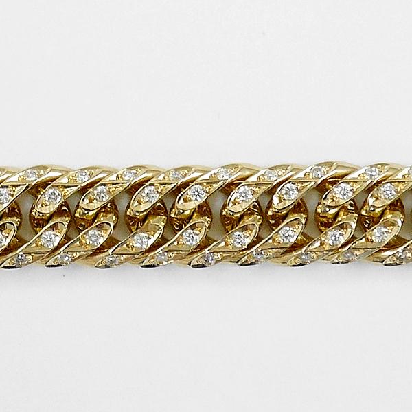 喜平ネックレス 18金 100g 60cm ダイヤモンド 喜平 6面 ダブル 喜平ネックレス 18金 100g 60cm ダイヤモンド 喜平 6面 ダブル