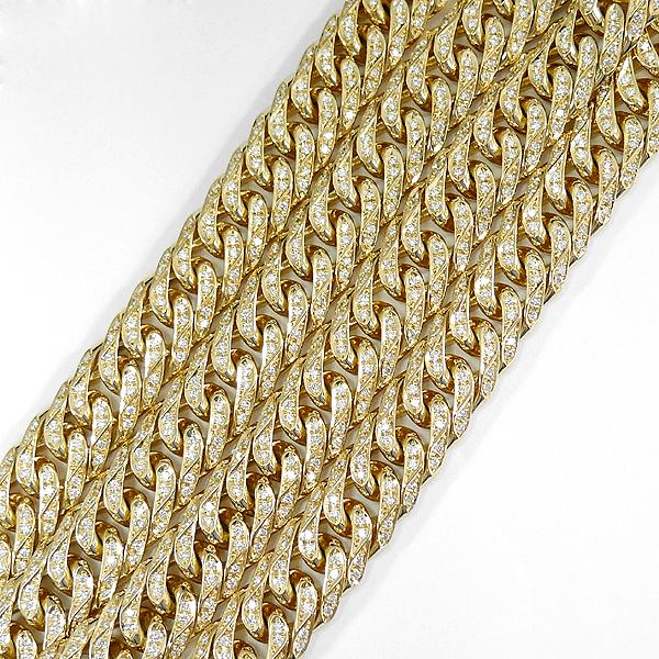 新品在庫】喜平チェーン ダイヤモンド ネックレス 18金 200g 60cm 天然 