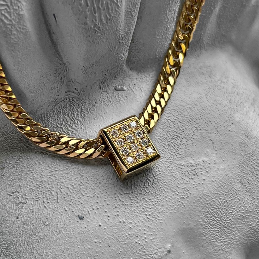 G-BALLER / ジーボーラー】K18 喜平ビーズ ダイヤ パヴェ フルダイヤ