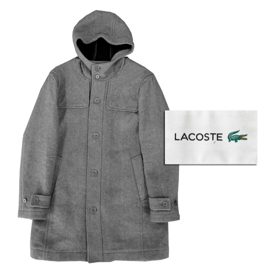 ラコステ 2way 中綿 ダッフルコート ロング グレー ウール LACOSTE LACOSTE（ラコステ） 【美品】LACOSTE メンズ アウター ジャケット