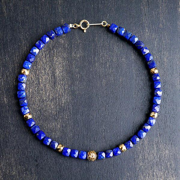 ラピスラズリブレスレットK18