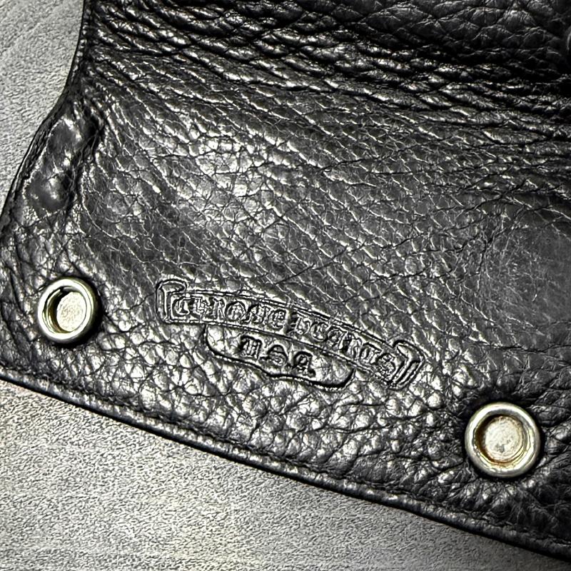 CHROME HEARTS（クロムハーツ） レザーキーケース 黒 ブラック クロス