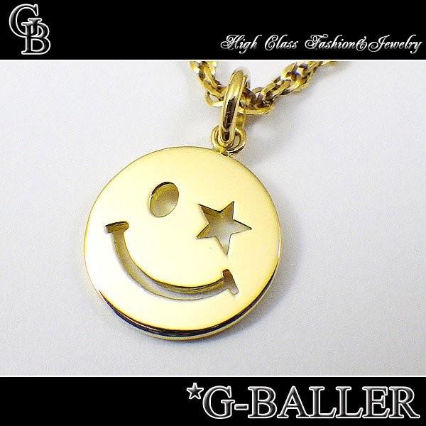【G-BALLER / ジーボーラー】ニコちゃん ネックレス NICOSTAR ペンダント K18 イエローゴールドの画像