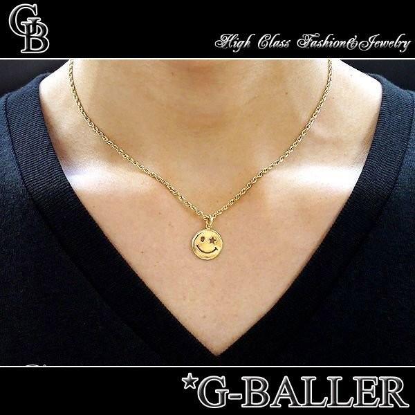 【G-BALLER / ジーボーラー】ニコちゃん ネックレス NICOSTAR ペンダント K18 イエローゴールドの画像