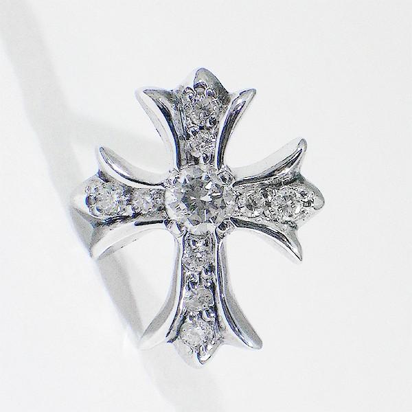 CHROME HEARTS クロムハーツ NO2 CHクロス スタッドピアス CHROME HEARTS クロムハーツ NO2 CHクロス スタッドピアス