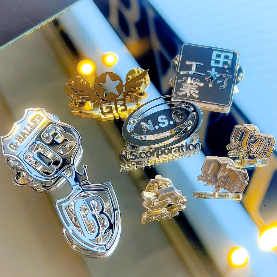 ☆1個から製作可能☆ フルオーダー オリジナル ピンバッジ 製作 ロゴ