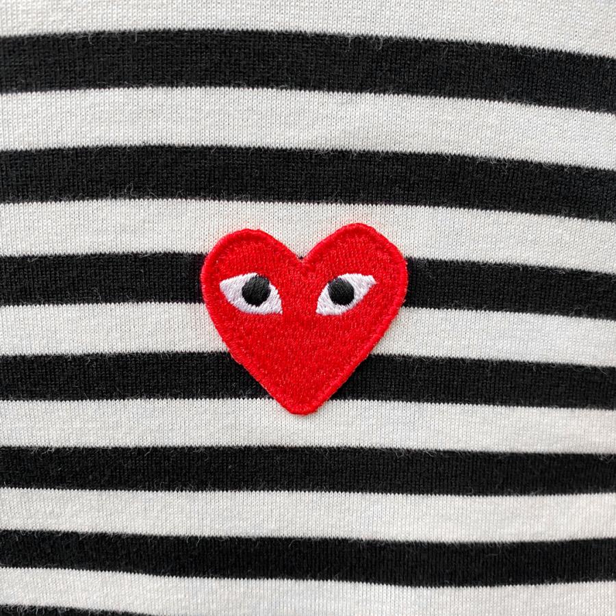 H6618-13◾️プレイコムデギャルソン　ボーダー柄 コットンカーディガン PLAY COMME des GARCONS プレイ コムデギャルソン ボーダー 長袖