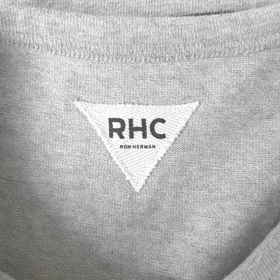 RHC Ron Herman Herman(ロンハーマン) パネルボーダー Tシャツ M グレー 灰 ネイビー 紺 メンズ 綿100％ クルー ...
