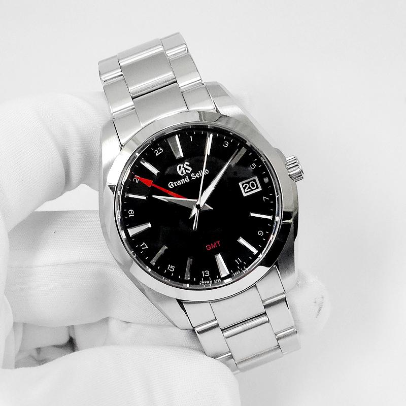 【国内正規モデル】GRAND SEIKO グランドセイコー ヘリテージコレクション GMT キャリバー9F SBGN013 9F86-0AF0 黒文字盤 赤針 メンズ｜gbss｜08