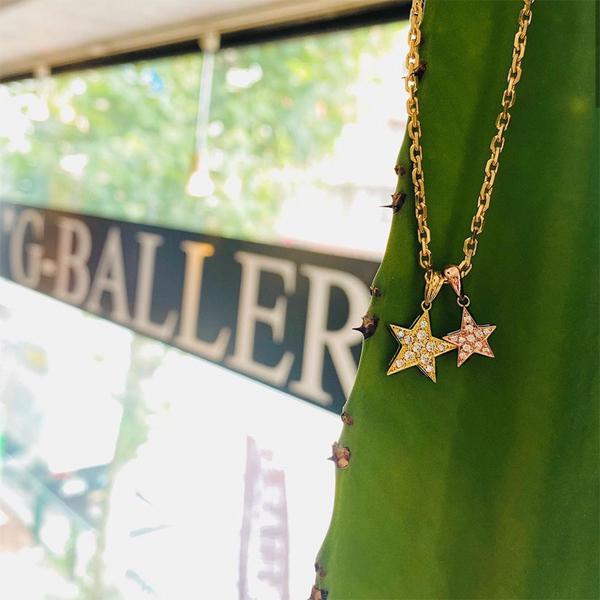 G-BALLER / ジーボーラー】K18 スター チャーム ダイヤ MINI YG G-BALLER / ジーボーラー】K18 スター チャーム ダイヤ MINI YG